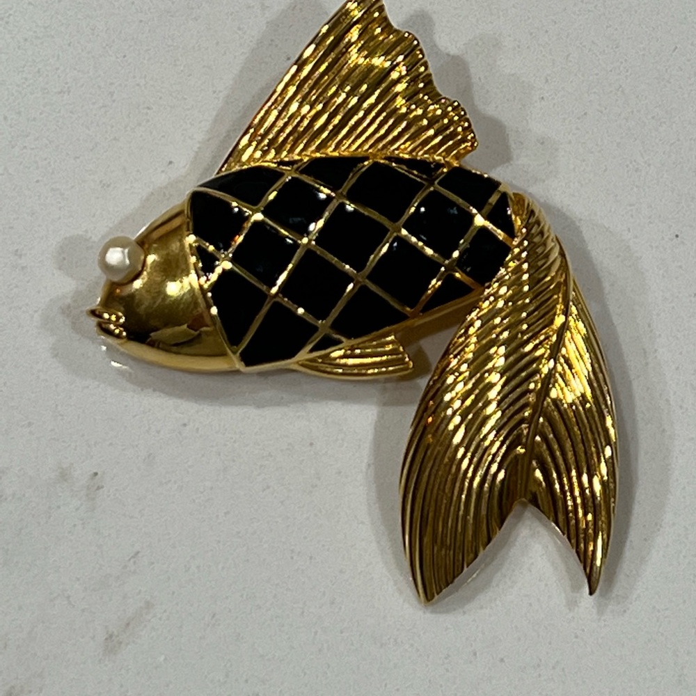 Vintage Valentino Garavani Fish Brooch